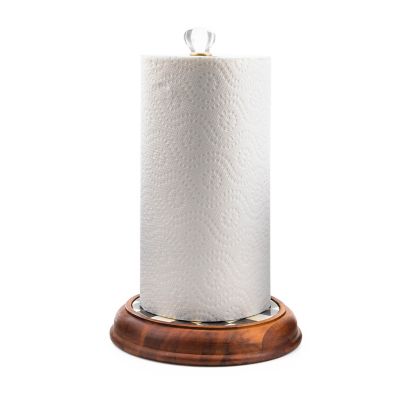 Courtly Check Wood Paper Towel Holder image eight