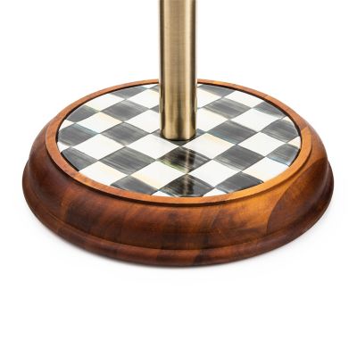 MacKenzie-Childs  Courtly Check Wood Paper Towel Holder