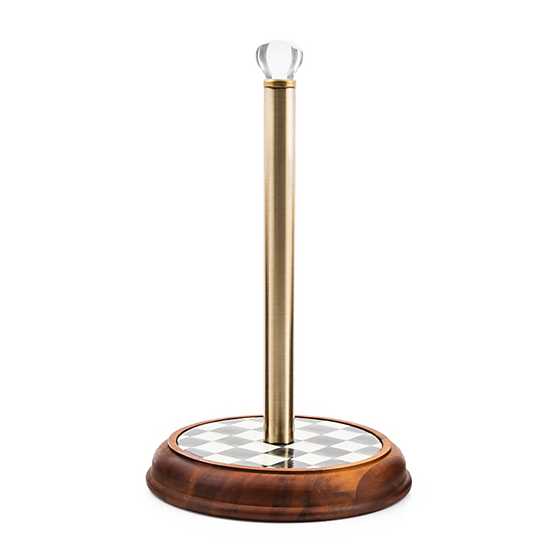 Courtly Check Wood Paper Towel Holder image three