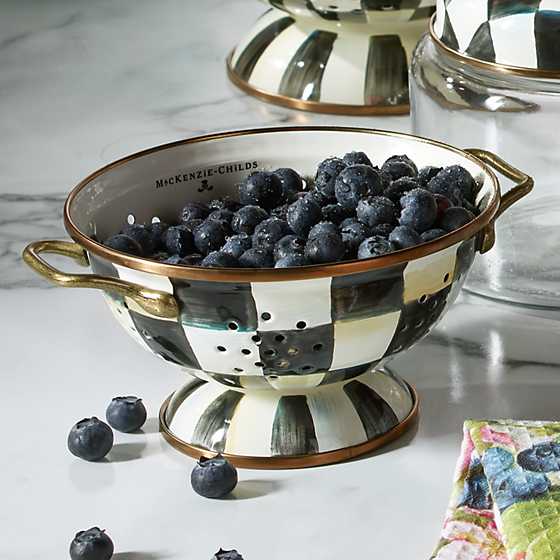 Courtly Check Enamel Colander - Small image eight