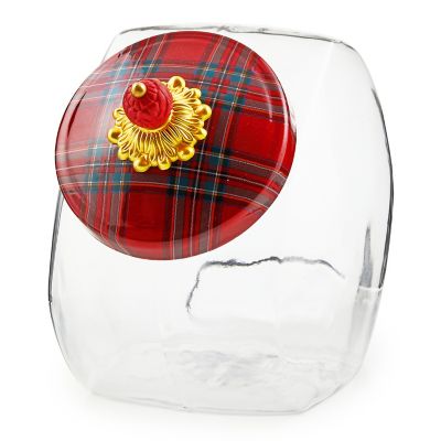 Cookie Jar with Red Tartan Lid mackenzie-childs Panama 0