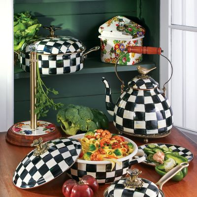 MacKenzie-Childs Courtly Check Teakettle