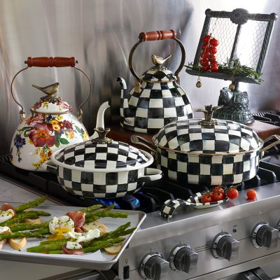 MacKenzie-Childs Courtly Check Teakettle