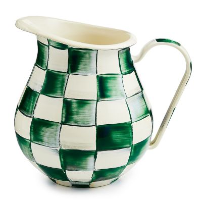 Emerald Check Pitcher mackenzie-childs Panama 0