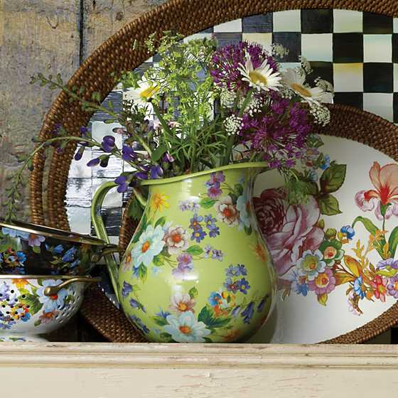 Flower Market Pitcher - Green image two