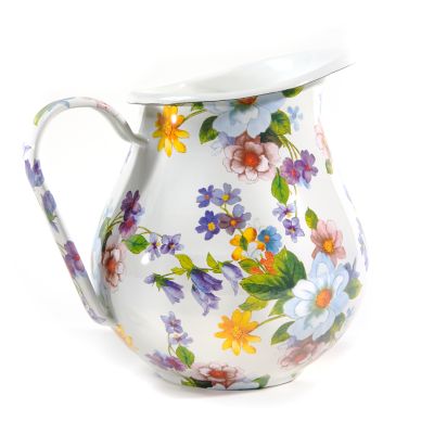 White Flower Market Pitcher mackenzie-childs Panama 0