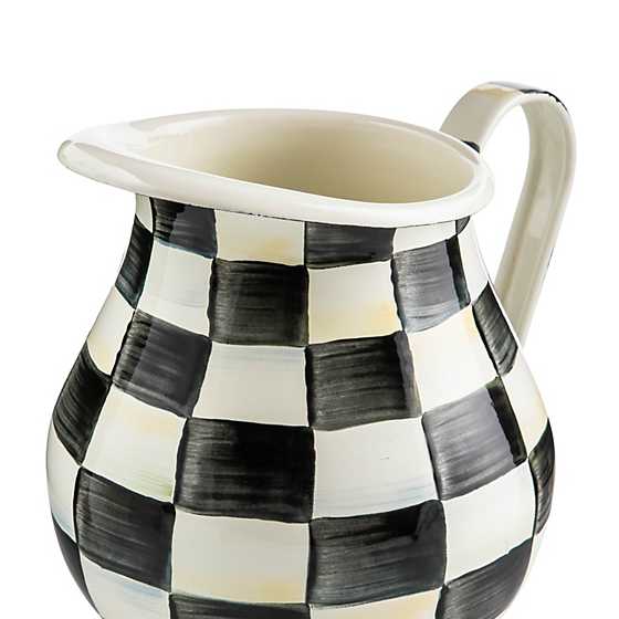 Courtly Check Enamel Pitcher image three
