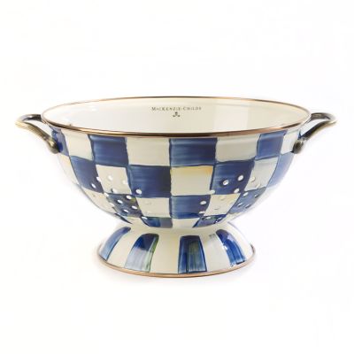 Royal Check Large Colander mackenzie-childs Panama 0