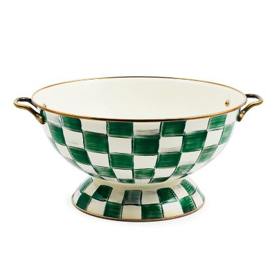 Emerald Check Everything Bowl mackenzie-childs Panama 0