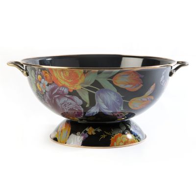 Black Flower Market Everything Bowl