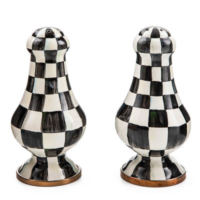 MacKenzie-Childs  Courtly Check Large Salt & Pepper Shakers