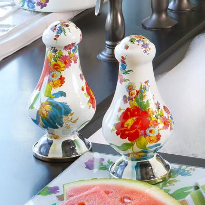 MacKenzie-Childs  Courtly Check Large Salt & Pepper Shakers