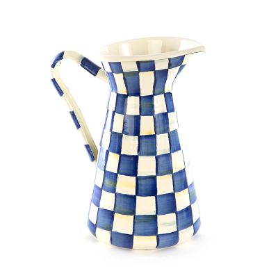 Royal Check Large Practical Pitcher mackenzie-childs Panama 0