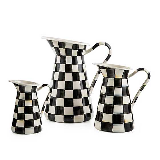 Courtly Check Enamel Practical Pitcher - Large image two