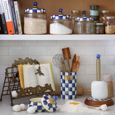 MacKenzie-Childs | Royal Check Small Kitchen Canister