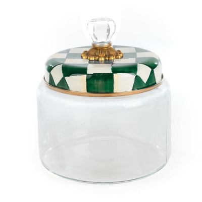 Emerald Check Medium Kitchen Canister mackenzie-childs Panama 0