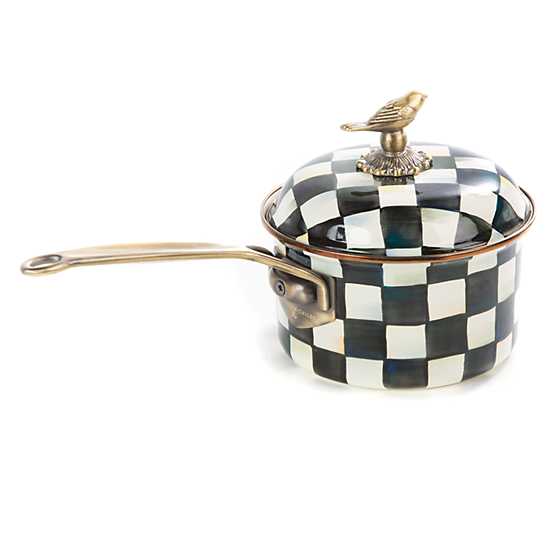 Courtly Check Enamel 2.5 Qt. Saucepan image one