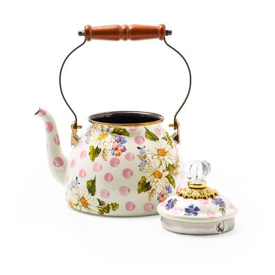 Hand Painted Tea Kettle Pink – CARAVANA