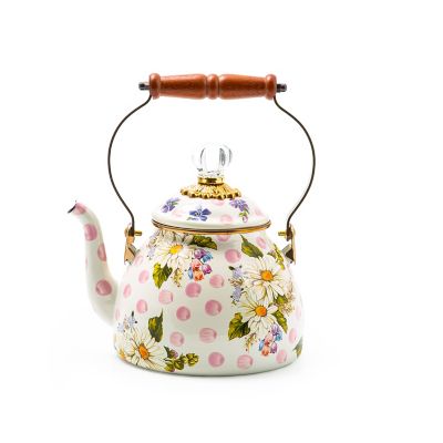 Wildflowers Pink 2 Quart Tea Kettle