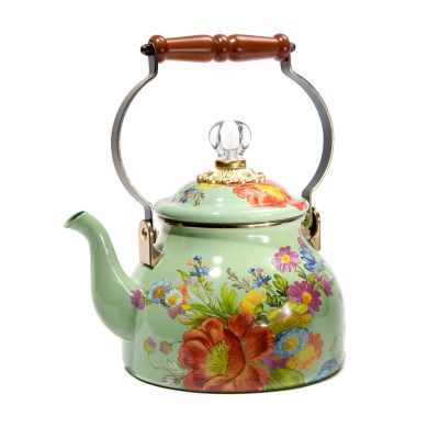 MacKenzie-Childs 2-Quart Royal Check Tea Kettle