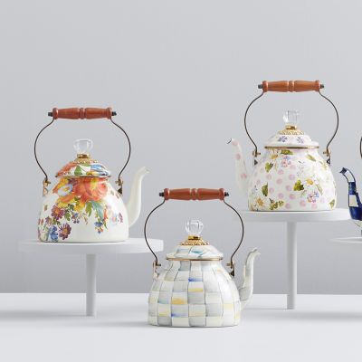 MacKenzie-Childs Flower Market Tea Kettle