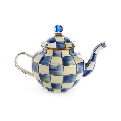 Royal Check 4 Cup Teapot mackenzie-childs Panama 0