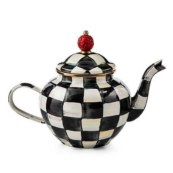 Courtly Check Enamel Teapot - 4 Cup image one