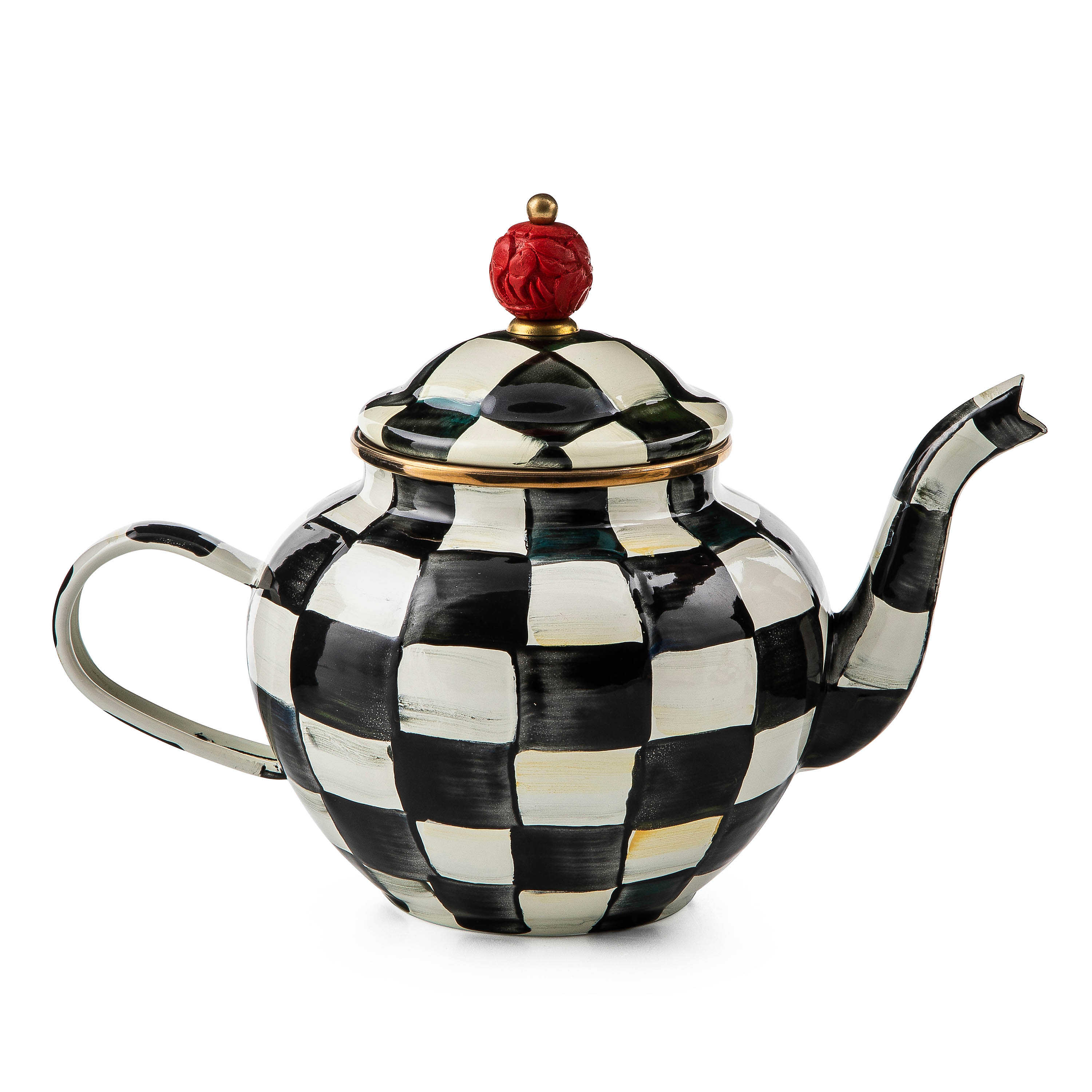 Courtly Check 4 Cup Teapot mackenzie-childs Panama 0