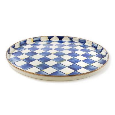 MacKenzie-Childs | Royal Check Round Tray