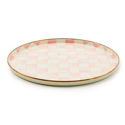 Rosy Check Round Tray mackenzie-childs Panama 0