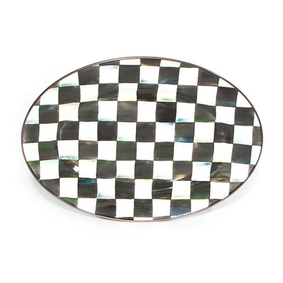 Courtly Check Small Oval Platter