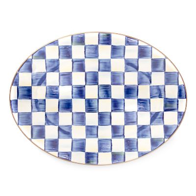 Royal Check Medium Oval Platter