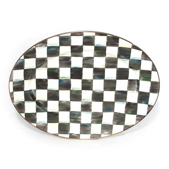 Courtly Check Medium Oval Platter