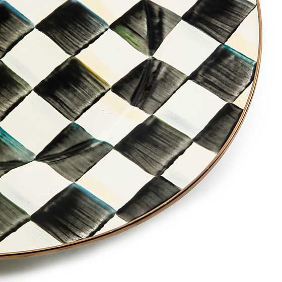 Courtly Check Enamel Oval Platter - Large image eight