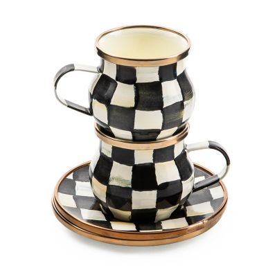 Courtly Check Espresso Cup & Saucer Set Image 6