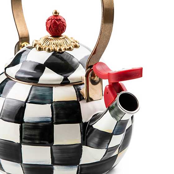 Courtly Check Enamel Whistling Tea Kettle image fifteen
