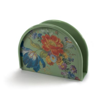 Green Flower Market Napkin Holder mackenzie-childs Panama 0