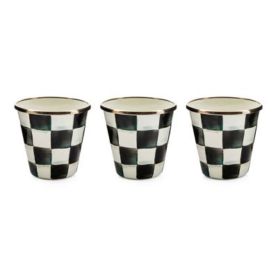Courtly Check Herb Pots, Set of 3 mackenzie-childs Panama 0