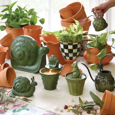 MacKenzie-Childs Courtly Check Extra Large Garden Pot