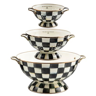 MacKenzie-Childs Courtly Check Enamel Baking Set