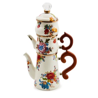 White Flower Market Stackable Coffee Set mackenzie-childs Panama 0