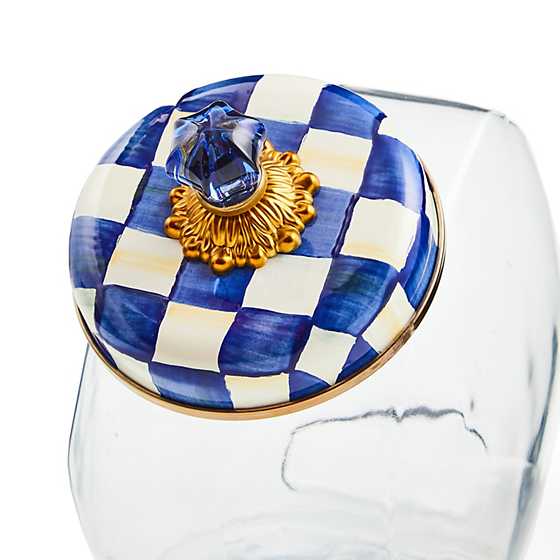 Sweets Jar with Royal Check Enamel Lid image five