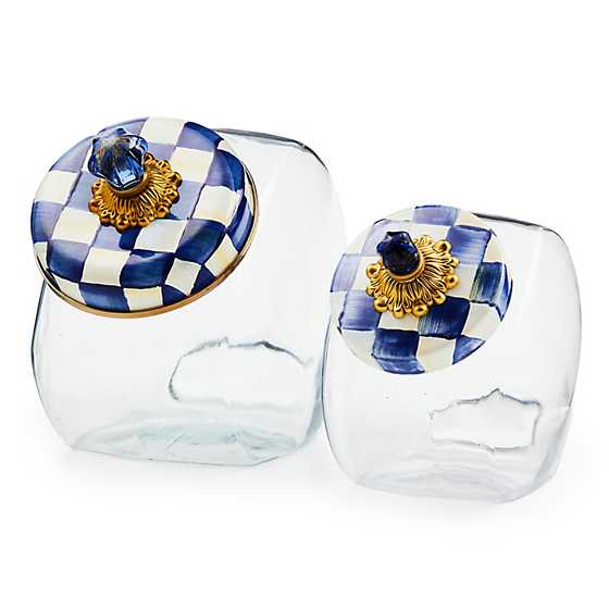 Sweets Jar with Royal Check Enamel Lid image six