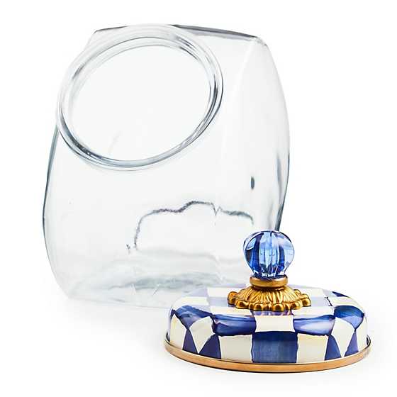 Sweets Jar with Royal Check Enamel Lid image four