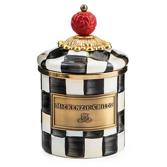 Courtly Check Enamel Canister - Mini image one