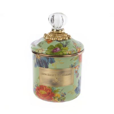 Flower Market Demi Canister - Green mackenzie-childs Panama 0