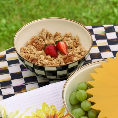 Courtly Check Enamel Everyday Bowl - Small image five