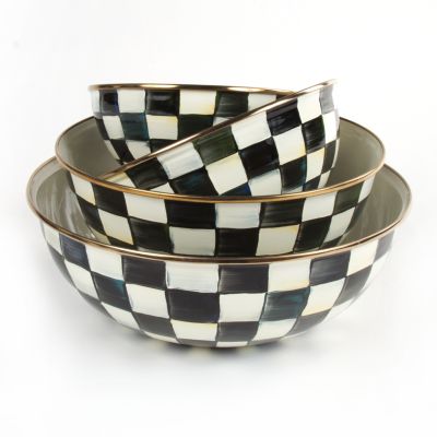 Courtly Check Enamel Everyday Bowl - Extra Large - Cornelia Park