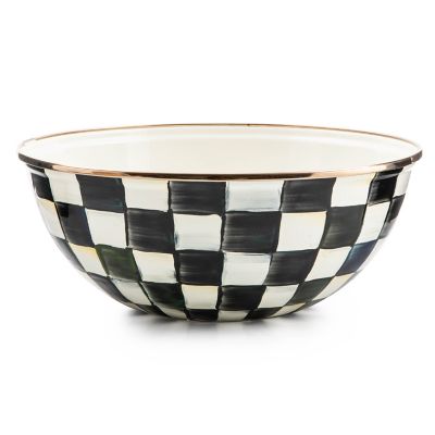 Sterling Check Pinch Bowl - ivory & birch