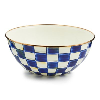 MacKenzie-Childs | Royal Check Enamel Everyday Bowl - Large